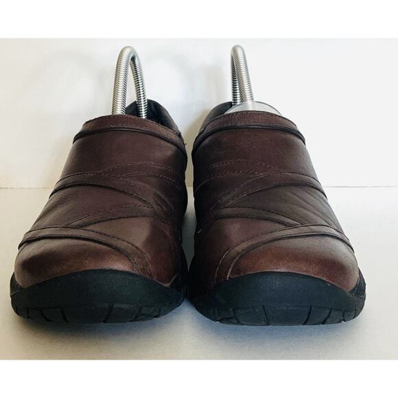 Wmns Merrell Sz 8 Brown Leather Slip On Coffee Bean Encore Elipse 2.0 Lined Shoe - Picture 5 of 7